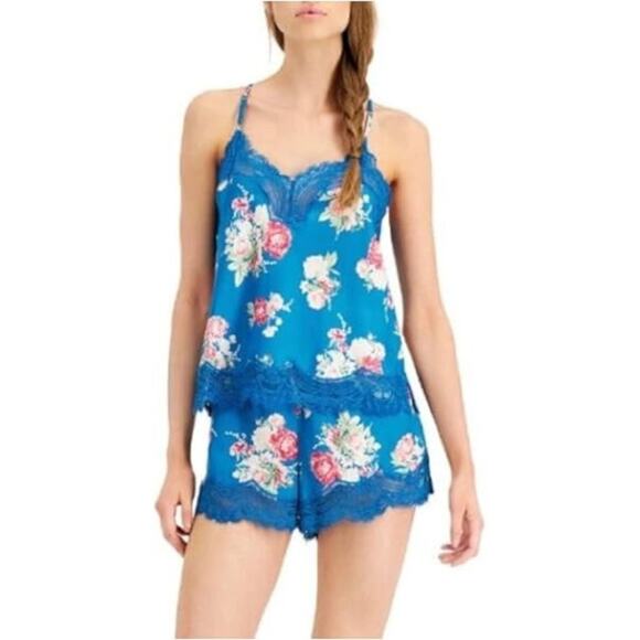 INC International Concepts Lace-Trim Floral Cami Pajamas with Racerback -Size XS - Picture 4 of 4